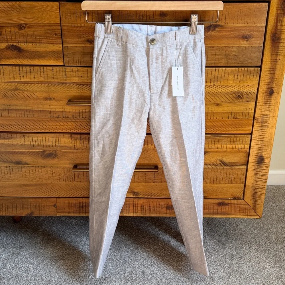 NWT Janie & Jack Boy’s Special Occasion Linen Blend Pant
